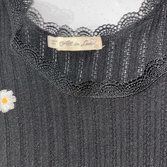 All in Love Daisy Knit Sheer Tank Top - Picture 6 of 6